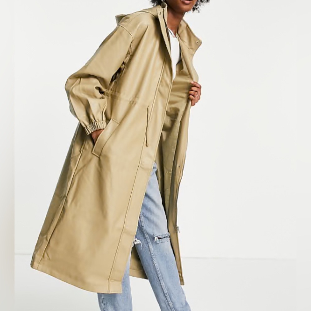 ASOS Tan Faux Leather Jacket